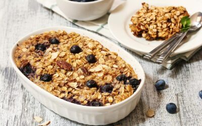 Protein-Packed Gingerbread Baked Oatmeal