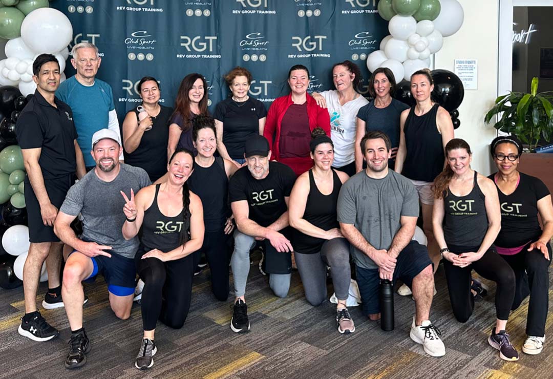 A group of members doing RGT Training for the Holidays to stay motivated