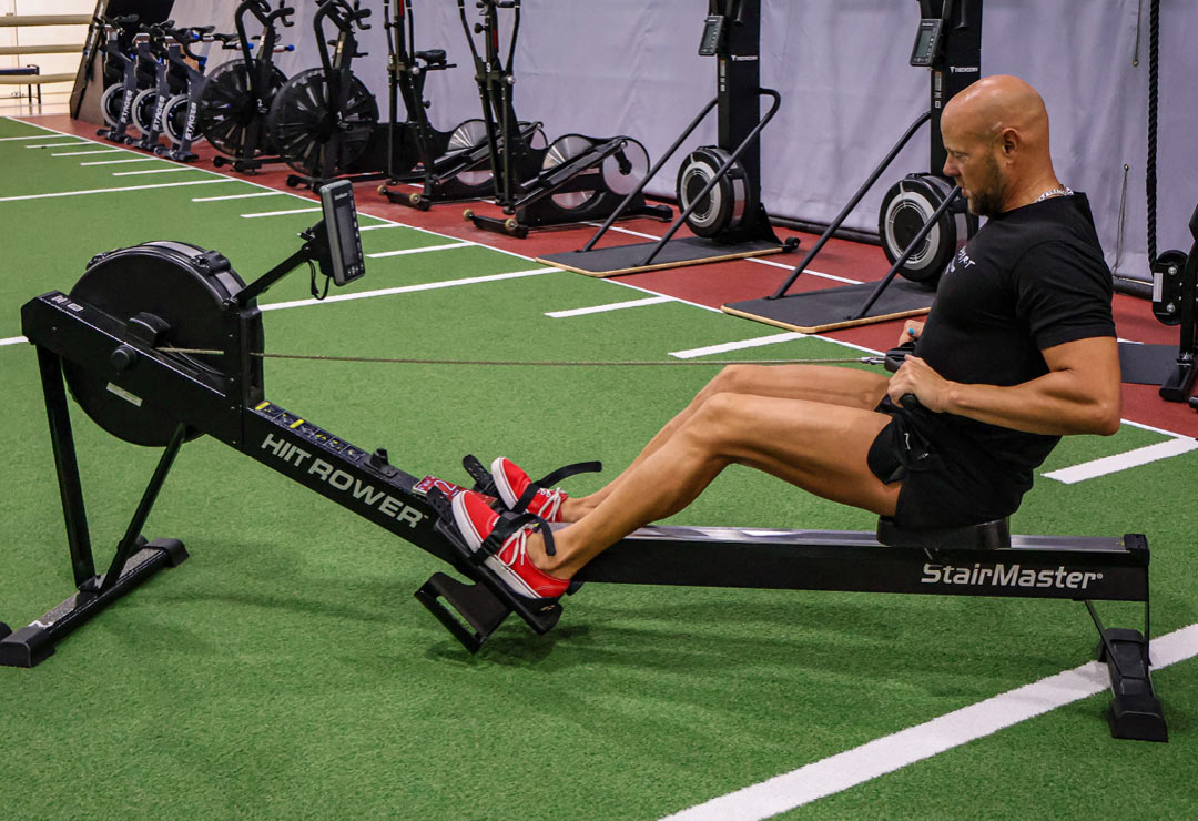 ClubSport Personal Trainer Ben Morris doing the Tabata Quad Workout of the Month